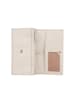 Bellicci Leder-Geldbörse "Velora" in Creme - (B)17 x (H)10 x (T)3 cm