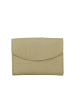 Bellicci Leder-Geldbörse "Venesa" in Beige - (B)9 x (H)13 x (T)3 cm