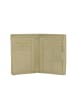Bellicci Leder-Geldbörse "Venesa" in Beige - (B)9 x (H)13 x (T)3 cm