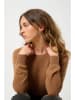 AUTHENTIC CASHMERE Kaszmirowy sweter "Etret" w kolorze karmelowym