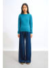 AUTHENTIC CASHMERE Kaszmirowy sweter "Bella" w kolorze niebieskim