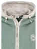 Sublevel Fleecejacke in Mint/ Weiß