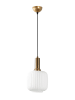 Opviq Hanglamp "Asker" wit/goudkleurig - (H)118 x Ø 20 cm