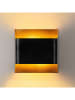 Opviq Wandleuchte "Bera" in Schwarz/ Gold - (B)25 x (H)25 cm