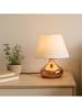 Opviq Lampa stołowa w kolorze złoto-kremowym - wys. 25 x Ø 22 cm