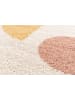 bobochic Hochflor-Teppich "Adeline" in Gelb/ Rosa/ Creme