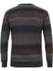 CASAMODA Pullover in Dunkelblau/ Braun
