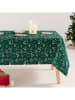 GAMUSI Tischdecke "Golden" in Grün/ Gold