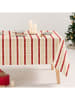 GAMUSI Tischdecke "Striva" in Creme/ Beige/ Rot