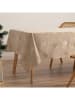 GAMUSI Tischdecke "Christree" in Beige/ Gold