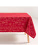 GAMUSI Tischdecke in Rot/ Gold