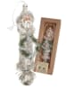 Krebs Glas Lauscha Kerstboomornament "Santa" zilverkleurig - (H)25 cm