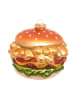 Krebs Glas Lauscha Christbaumornament "Pommes-Burger" in Gold - (H)10 cm