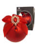 Krebs Glas Lauscha Christbaumkugel in Rot - Ø 8 cm