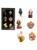 Krebs Glas Lauscha Christbaumornamente "Oktoberfest" in Bunt - 6 Stück - (H)5 cm