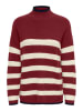ONLY Sweter w kolorze czerwono-kremowym