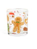 Trendy Kitchen by EXCÉLSA 6er-Set: Gläser "Wonderful Ginger" in Hellbraun/ Rot - 250 ml
