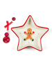 Trendy Kitchen by EXCÉLSA Servierschale "Wonderful Ginder" in Weiß/ Rot - (L)17,5 x (B)17,5 cm