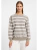 ELBSAND Sweatshirt "Meret" beige/wit