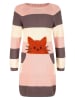 happy girls by Eisend Kleid in Rosa/ Creme/ Braun