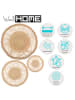 WellHome 3-delige set: wanddecoratie beige