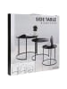 WellHome Set van drie tafels zwart