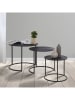 WellHome Set van drie tafels zwart