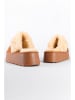 trendyol Slipper in Hellbraun