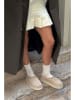 trendyol Leren enkelboots beige