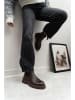trendyol Leder-Chelsea-Boots in Braun