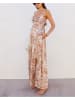 Milan Kiss Jumpsuit in Camel/ Beige