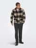 ONLY & SONS Hemdjacke "Connor" in Schwarz/ Beige