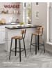 SONGMICS 2-delige set: barstoelen bruin - (H)102,2 cm