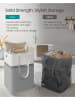 SONGMICS 2er-Set: Wäschekörbe in Grau/ Weiß - (B)45 x (H)65 x (T)40 cm
