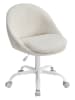 Songmics Krzesło biurowe w kolorze kremowym - 60 x 90 x 60 cm