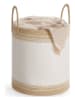 Songmics Wasmand wit/lichtbruin - (H)46 x Ø 41 cm
