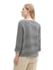 Tom Tailor Longsleeve in Dunkelblau/ Weiß