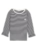Tom Tailor Longsleeve in Dunkelblau/ Weiß