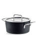 Fissler 2tlg. Set: Kochtopf "Adamant®" in Schwarz - Ø 18 cm