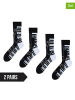 Dedoles 2er-Set: Socken in Schwarz/ Weiß