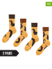 Dedoles 2-delige set: sokken lichtbruin