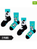 Dedoles 2er-Set: Socken in Türkis/ Schwarz