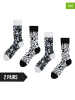 Dedoles 2er-Set: Socken in Schwarz/ Hellgrau