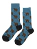 Happy Socks Skarpety "Bear" w kolorze niebiesko-brązowym