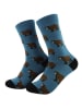 Happy Socks Skarpety "Bear" w kolorze niebiesko-brązowym