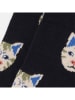 Happy Socks Skarpety "Cat" w kolorze niebiesko-czarnym