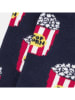 Happy Socks Skarpety antypoślizgowe "Popcorn" w kolorze granatowo-czerwonym