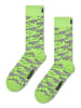 Happy Socks Socken "Crocodile" in Hellgrün