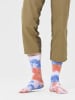 Happy Socks Skarpety "Tie-Dye" w kolorze pomarańczowo-niebieskim