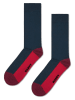 Happy Socks 3er-Set: Socken "Snowman" in Rot/ Dunkelblau